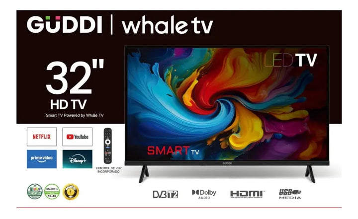 Smart Tv 32 Guddi Full Hd Android + Control Voz