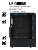 Gabinete Gamer Aerocool Quantum Mesh 3 Ventiladores Argb Neg Negro
