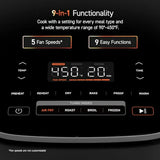 Air Fryer Turboblaze 6qt, Airfryer 9 En 1, 5 Velocidades Sec