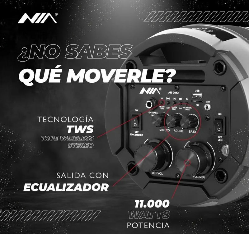 Parlante Cabina Profesional Torre De Sonido Doble 8 Pulgadas Negro