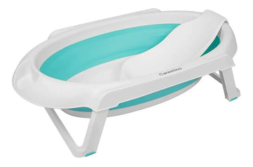 Bañera Plegable Con Soporte Carestino Aguamarina
