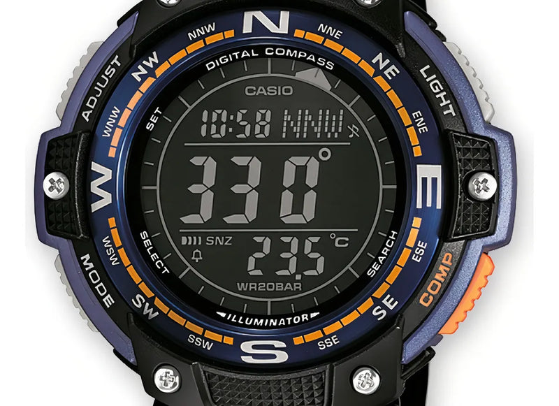 Reloj Casio Sgw100 2b Analógico Digital Brújula Termómetro