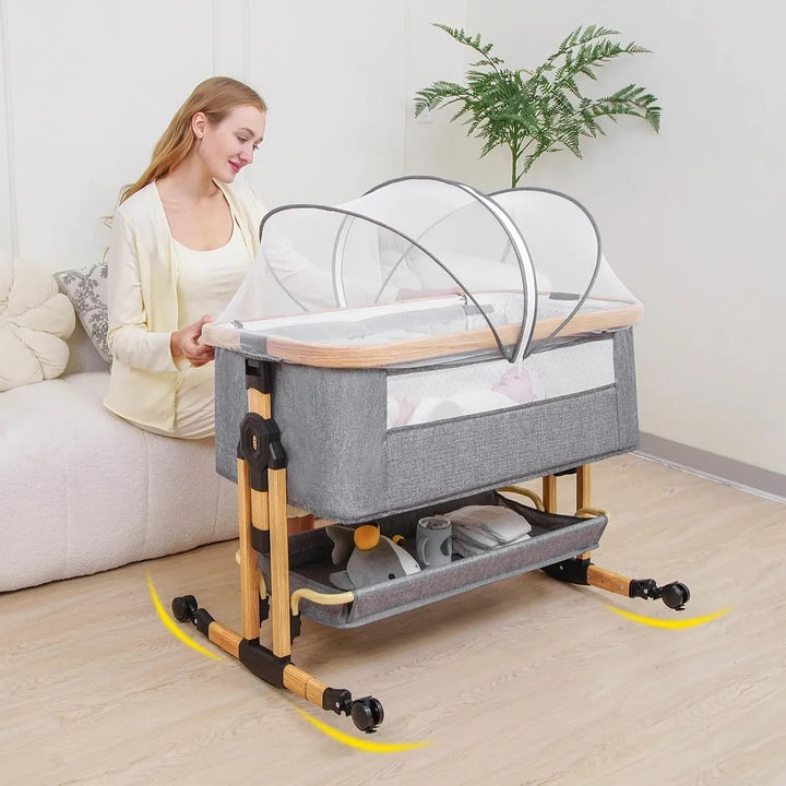 Cuna Lateral 3 En 1 Ultra Práctica Para Bebés