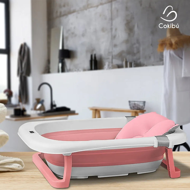 Tina Bañera Plegable Para Bebé Color Rosa Tina Bañera Plegab Tina Bañera Plegable Para Bebé