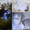Luces Para Jardin Solares 32 M 300 Led Tiras De Led Luces Blanco Frío