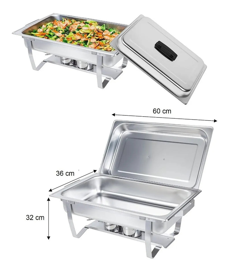 Set 4 Samovares Industrial Acero Inox De 8 Lts 2 Quemadores