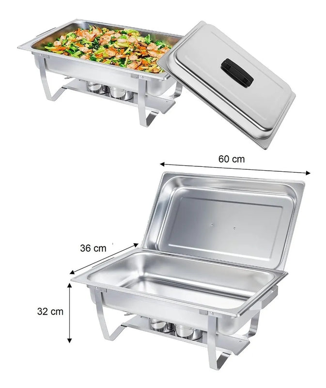 Set 4 Samovares Industrial Acero Inox De 8 Lts 2 Quemadores