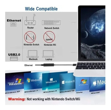 Tarjeta Convertidor Adaptador Usb 3.0 Ethern 10/100/1000mbps