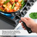 KitchenAid Set x2 Sartenes 31 y 21cm Antiadherente Anodizado Duro Negro Onix 84811