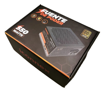 Fuente De Poder Iconnex Uf-550w 550w 80 Plus Bronze Negro