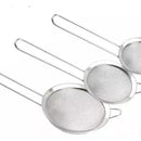Juego De Coladores Metálicos X3pcs De Cocina Tamizador Acero