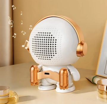 Parlante Bluetooth Astronauta Sound K-29 Luces Bluetooth Color Blanco