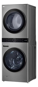 Torre De Lavado LG 25kg/22kg Aidd Turbowash360 Steamtm Plata Plateado