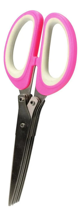 Tijeras de cocina con 5 cuchillas para cortar ensaladas, hierbas y condimentos