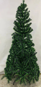 Arbol De Navidad Tipo Eco Punta Verde 210cm Incluye100luces. Verde Oscuro