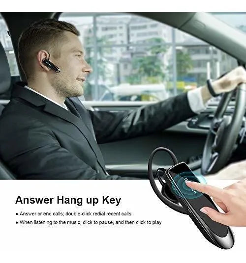 Auricular Bluetooth V5.0 Auriculares Manos Libres Negro