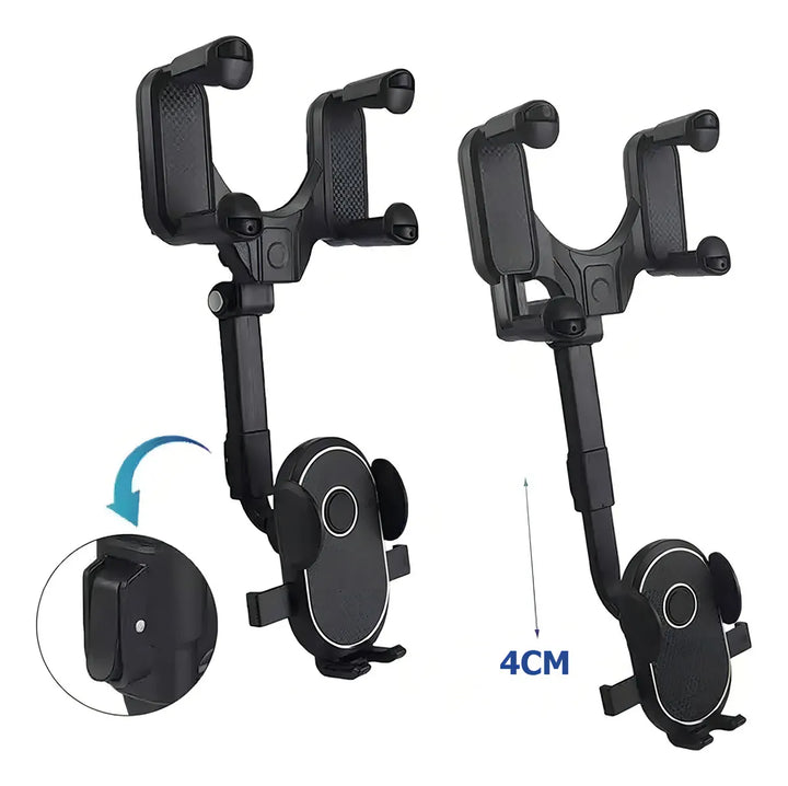 Soporte Celular Espejo Retrovisor Carro 360 Rotación Holder