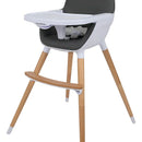 Silla De Comer Carestino Neo Gris Oscuro Doble Bandeja 2 En1