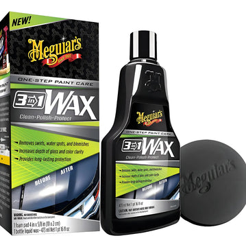Cera Meguiars Wax 3 en 1, novedosa y novedosa para el cuidado automotriz