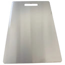 Tabla De Cortar Alimentos En Acero Inoxidable 23 Cm X 34cm Lisa Gris