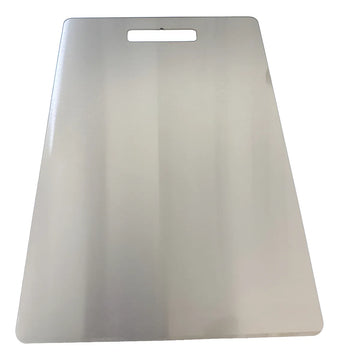 Tabla De Cortar Alimentos En Acero Inoxidable 23 Cm X 34cm Lisa Gris