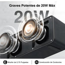 Parlante Bluetooth 1HORA 20w Bocina con Bajos Profundos, Altavoz Inalámbrico con Tubo Guía DSP USB TF AUX Sonido Estéreo para Fiestas