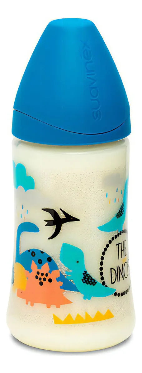 Biberon Suavinex Azul Dinosaurio X 270ml