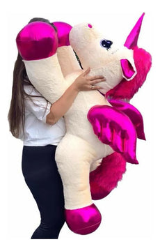 Unicornio Gigante De Peluche 120cms + Perfumado Y Env