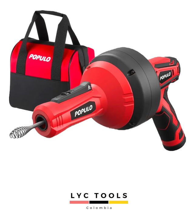 Sonda Destapa Cañería 5.1m Lavamanos, Baños, Tinas Inalambri