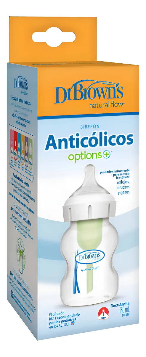 Biberon Boca Ancha Op+ 5oz 150ml +0m En Caja