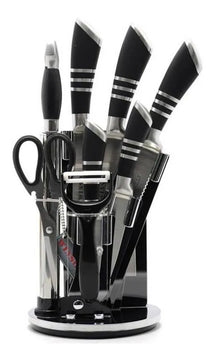 Set Juego Cuchillos 9 Piezas Winsor Acero Inoxidable