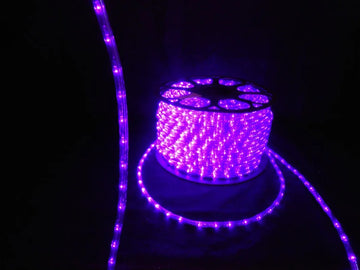 Manguera Led 3 Vias Luces Navideñas X 10mt Morada