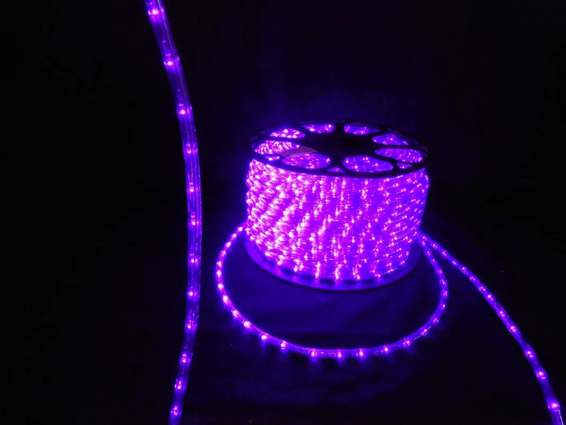 Manguera Led 3 Vias Luces Navideñas X 10mt Morada