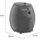 Freidora De Aire Imusa Air Fryer Esencial 3,2 Litros Gris
