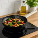 Set X3 Sartenes Lines 20, 24 Y 28cm Aluminio Forjado Negro