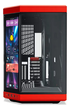 Chasis Atx Hyte Y70 Touch Infinite Rojo / Negro Rojo/negro
