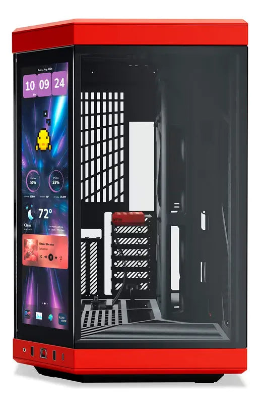 Chasis Atx Hyte Y70 Touch Infinite Rojo / Negro Rojo/negro