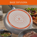 Sartén Antiadherente 30cm Imusa Talent Con Tapa De Vidrio Color Gris