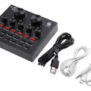 Mini Mezclador Audio En Vivo, Tarjeta De Sonido Externa Usb