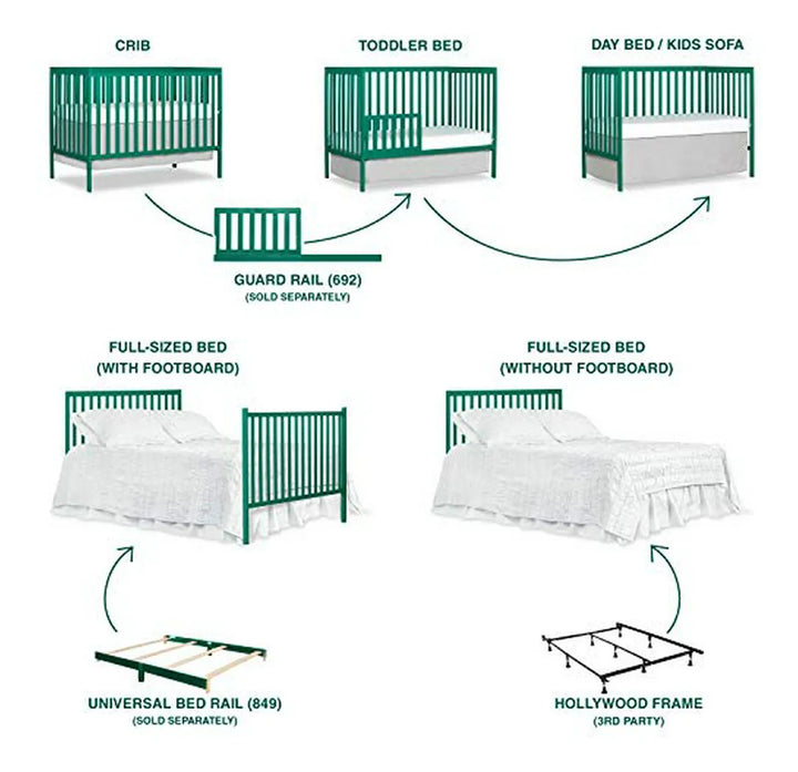 Cuna Convertible 5 En 1 Dream On Me Natural, Certificada Gre