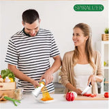 Rallador Verduras Vegetales Espiral 3 En 1 Acero Inoxidable