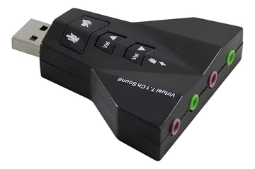 Adaptador Tarjeta De Sonido 7.1 Auriculares Y Microfonos