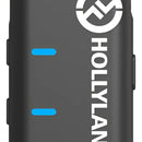 Micrófono inalámbrico Hollyland Lark M1 de doble solapa para teléfonos inteligentes de color negro