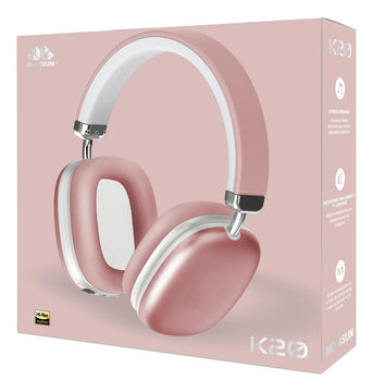 Audífonos Bluetooth Inalámbricos Movisun K20 Diadema Color Rosado