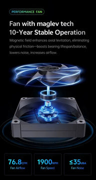 Cooler Disipador Para Intel - Amd Ventilador 120mm Snowman Negro