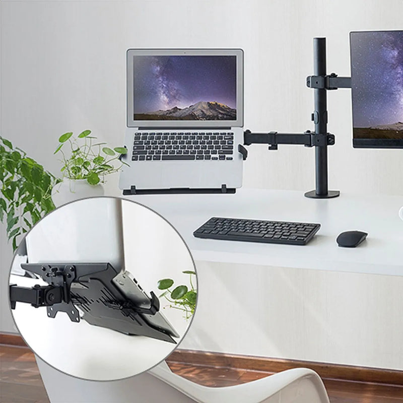 Soporte Adaptador Vesa Universal Laptop 10~15.6 Techgo Plh-2 Negro