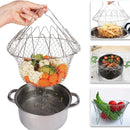 Escurridor De Cocina Plegable Para Fritos Multiusos En Acero