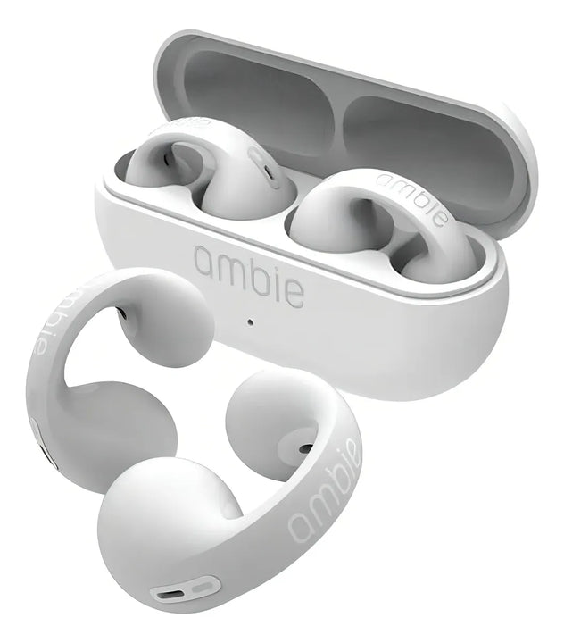 Auriculares Inalámbricos De Conducción Ósea Ambie Am-tw01 blanco