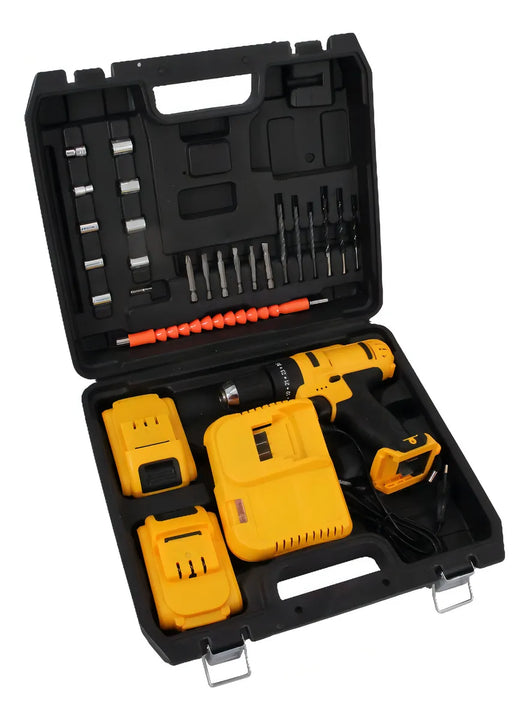 Taladro Atornillador Inalámbrico 10mm Maxtools MT-TOTAINH 24v 23nm 27 Accesorios