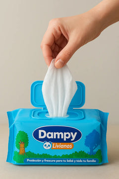 Pañitos Húmedas Dampy X100